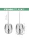 2 Pack Stainless Steel Tea Infusers, Reusable Loose Leaf Tea Strainers with Chain Hook, Fine - 4