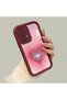 Samsung Galaxy A32 4g Compatible Pink Gradient Heart Spider Web Patterned Silicone Case
