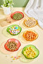 Mela 6-piece clear glass apple-shaped snack/fruit/appetizer bowl set - 3