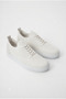 Zrk-X101 Premium Breathable White Knitwear Lace-Up Casual Men's Sneaker - 4