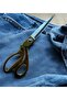 Fabric, Leather, Denim Cutting 24cm Golden Yellow Professional Tailor Scissors 1 Piece - 2