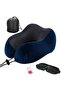 Travel Pillow, Memory Foam Neck Support, Ergonomic Design for Airplane Sleeping, Washable Sof