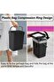 0.8 Gallon/3L Small Compost Bin with Lid, Mountable Countertop Compost Bin, Portable Hanging - 4