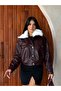 Fur Collar Leather Jacket