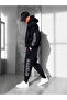 Unisex Hoodie and Jogger Sweatpants Printed Oversize 3 Thread Hooded Tracksuit Set - 3