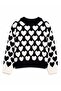 Gap Baby Girl Heart Patterned Soft Knitted Sweater 0-6 Years Black