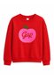 Gap Baby Girl Apple Printed Crew Neck Sweatshirt 0-6 Years Red