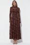 Patterned High Neck Maxi Dress - 7