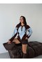 Women's Patterned Knitwear Sweater Crew Neck Buttoned Oversize Knitted Sweater - 4