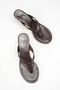 Women's Detailed Heeled Sandals with Flip-Flop Detail, Bitter Brown Yanki - 3