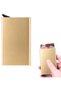 Card holder metal 9.6x6.3x0.9cm 5-slot RFID anti-theft.