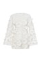 June Knitted Mini Beach Dress Filora White Knitted - 7