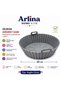 20 cm Round Model Heat Resistant Washable Silicone Airfryer Cooking Mat - 2