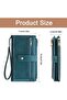 Women's large wallet brown/white RFID vintage PU zipper. - 4