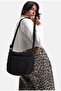 Women's Black Special Fabric Sling Bag