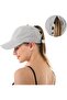 Unisex summer baseball cap sky blue UV ponytail 56-60cm.