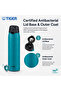 MCT-K060GT 600ml Stainless Steel Vacuum Insulated Water Bottle, One-Touch Auto-Lock Lid, Antibacterial, Hot & Cold, Viridian - 3