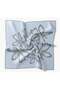 Twill Silk Scarf Bloom Baby Blue - 5