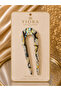 Bone Luxury Acetate / Hologram French Handmade U Model Leopard Pattern Bun Hairpin 14 cm
