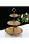 Three-Layer Stainless Steel Presentation Plate 30*22*15 Bronze Color