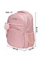School Backpack Waterproof Book Bag with Compartments and Doll Pendant for Kids, ( PINK ) - 4
