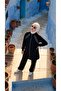 Women's Stand Collar Zippered Tunic and Wide Leg Pants Two-Piece Set - 5