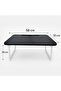 Portable folding laptop table, multi-functional card slots, sturdy U-shaped legs, bedside tray table, side table, suitable for laptop use, studying, working, reading, breakfast. - 8