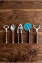 Nilo 5-Piece Acacia Stainless Set (Opener, Ice Cream Spoon, Garlic Crusher, Pizza Cutter, Peeler) - 4