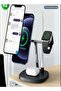 Multi-Device Magnetic Wireless Charger Stand – 15W Fast Charging for Phones, Watch, and More - 2