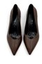 Center-Stitched Thin Heeled Shoes Stiletto Light Brown 9 cm - 8