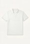 Regular Fit Buttonless Resort Collar Short Sleeve Basic Polo T-Shirt H5218Ax26Au
