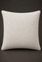 Ecru Textured Decorative Throw Pillow Cover 43X43 cm Modern Embossed Pattern - 2