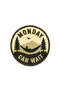 Monday Can Wait Adventure Collection Embroidered Hook Velcro Patch 7.5 x 8 cm
