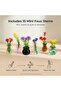 Mini vases 8pc magnetic fridge plant holders dried flowers. - 3