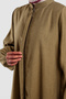 Zippered Tensel Ferace Zeytin - 4