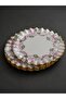 Pink Lace 26 cm 6 Pcs Serving Plate - 3