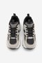 Women's Sneaker High Thick Sole Multi-Piece Lace-Up Sports Shoes Merita Gray Suede - 6