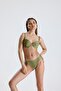 Women's Underwire Empty Cup Green Bikini Set C9T6N12 - 2