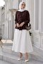 Ruffled Front Shirt Brown Hm2949 - 2