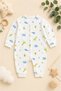 Baby Boy Baby Girl Romper Unisex Cotton Natural Cotton Patterned Snap Fastener Long Sleeve Newborn Baby Sleeping Bag - 6