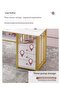 Nail Desk with Storage - 3-Drawer Marble Vanity Table | Salon Manicure Workstation with Open Shelf | Makeup Desk for Home/Beauty Studio - 4