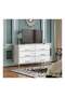Dressing Storage Model with 6 Drawers For Home inside Room 59.8" inch White Color - 3