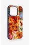 iPhone 15 Pro Compatible Orange Lily Pattern Silicone Case - 3
