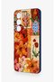 Realme C75 Compatible Orange Lily Patterned Silicone Case - 4