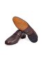 Brown Laceless Genuine Leather Leather Sole Men's Shoes - 3