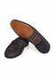 Black Color Laceless Genuine Suede Leather Men's Shoes - 3