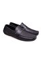 Black Color Laceless Genuine Leather Men's Shoes