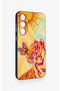 Samsung S23Fe Compatible Tiger of the Sun Patterned Silicone Case - 3