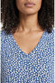 Plus Size Floral Patterned Comfortable Stretchy T-Shirt / Tee Shirt - 3