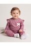 Baby Girl Bow Detailed Seasonal 2-Piece 100% Cotton 6-9-12-18-24 Months Stylish Top and Bottom Set